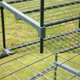 Worth 5 Tier Greenhouse, Portable Garden House with Wheels, Sturdy Shelves
