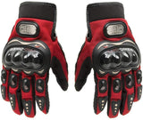 Tcbunny Pro-biker Motorbike Carbon Fiber Powersports Racing Gloves (Red, X-Large)