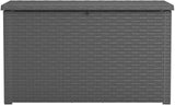 Keter Java XXL 230 Gallon Outdoor Storage Deck Box, Grey