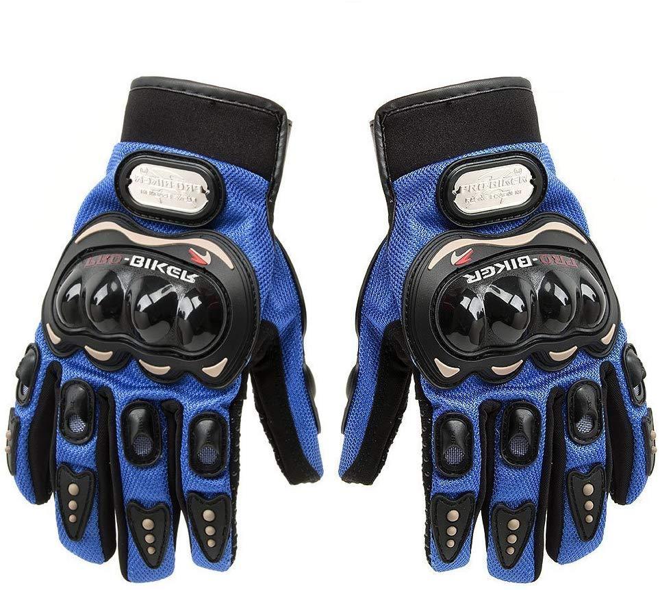 Tcbunny Pro-biker Motorbike Carbon Fiber Powersports Racing Gloves (Red, X-Large)