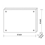 Acrylic Picture Frame 5x7", Double Sided Magnetic Photo Frames 20% Thicker Blcoks, Frameless Desktop Display Retail Gift Box Package (0.95inch, 5 Pack)