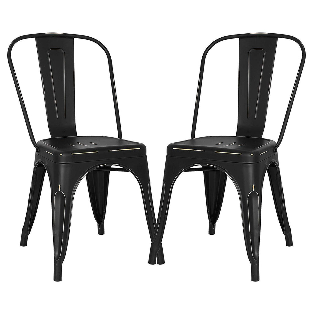 Poly and Bark Trattoria Side Chair in Black (Set of 4)