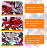 hatisan 4Pcs Large Cheerleader Pom Poms, Pom Poms Cheerleading Metallic Foil & Plastic Ring Pompoms Cheerleader, Cheerleading Poms Accessory Pompoms Cheer for Sports Team Spirit Cheering