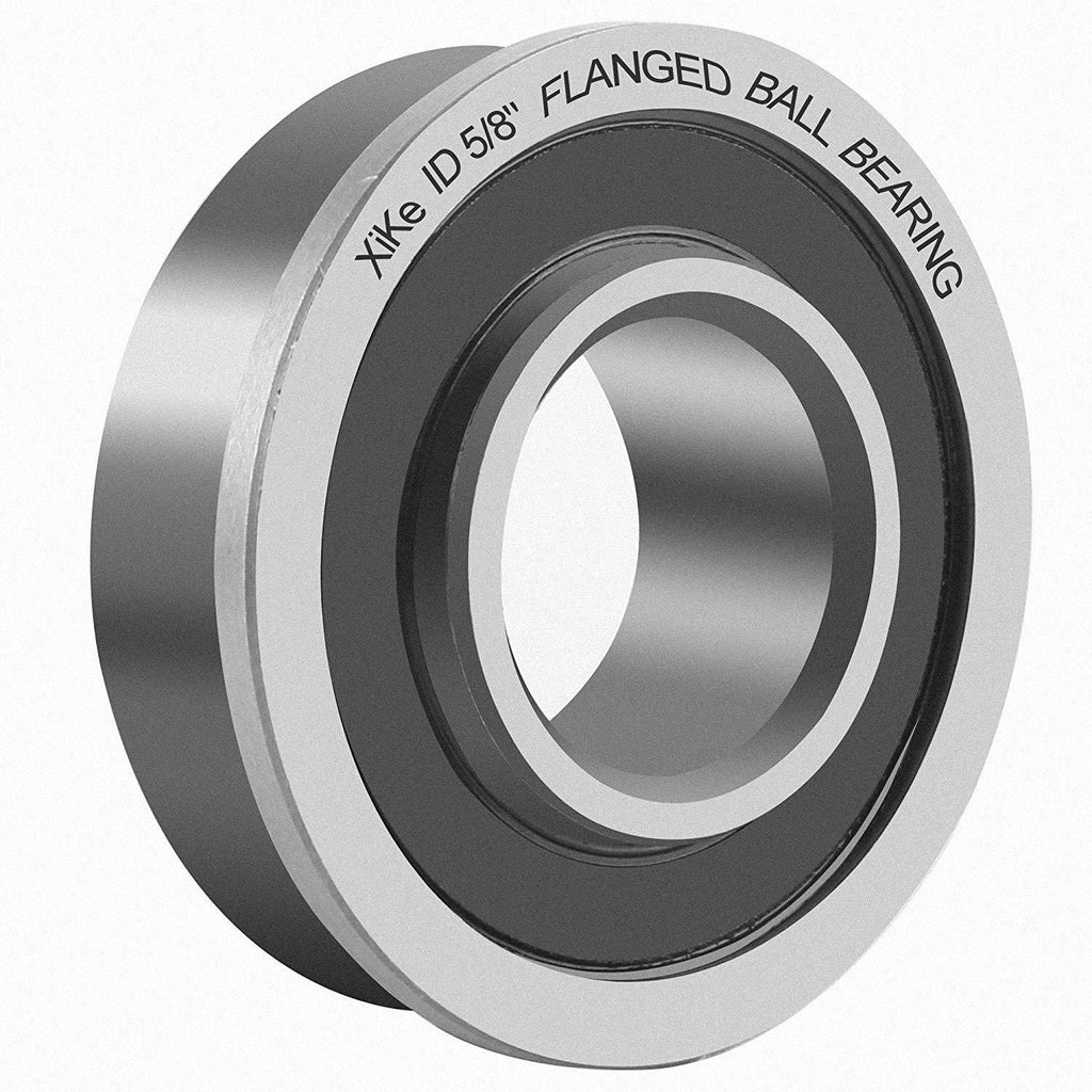 XiKe 4 Pack Flanged Ball Bearing ID 5/8" x OD 1-3/8", Lawn Mower, Wheelbarrows, Carts & Hand Trucks Wheel Hub for Suitable, Replacement for Snapper, Stens, JD, Snapper, MTD, Marathon & AYP Etc.