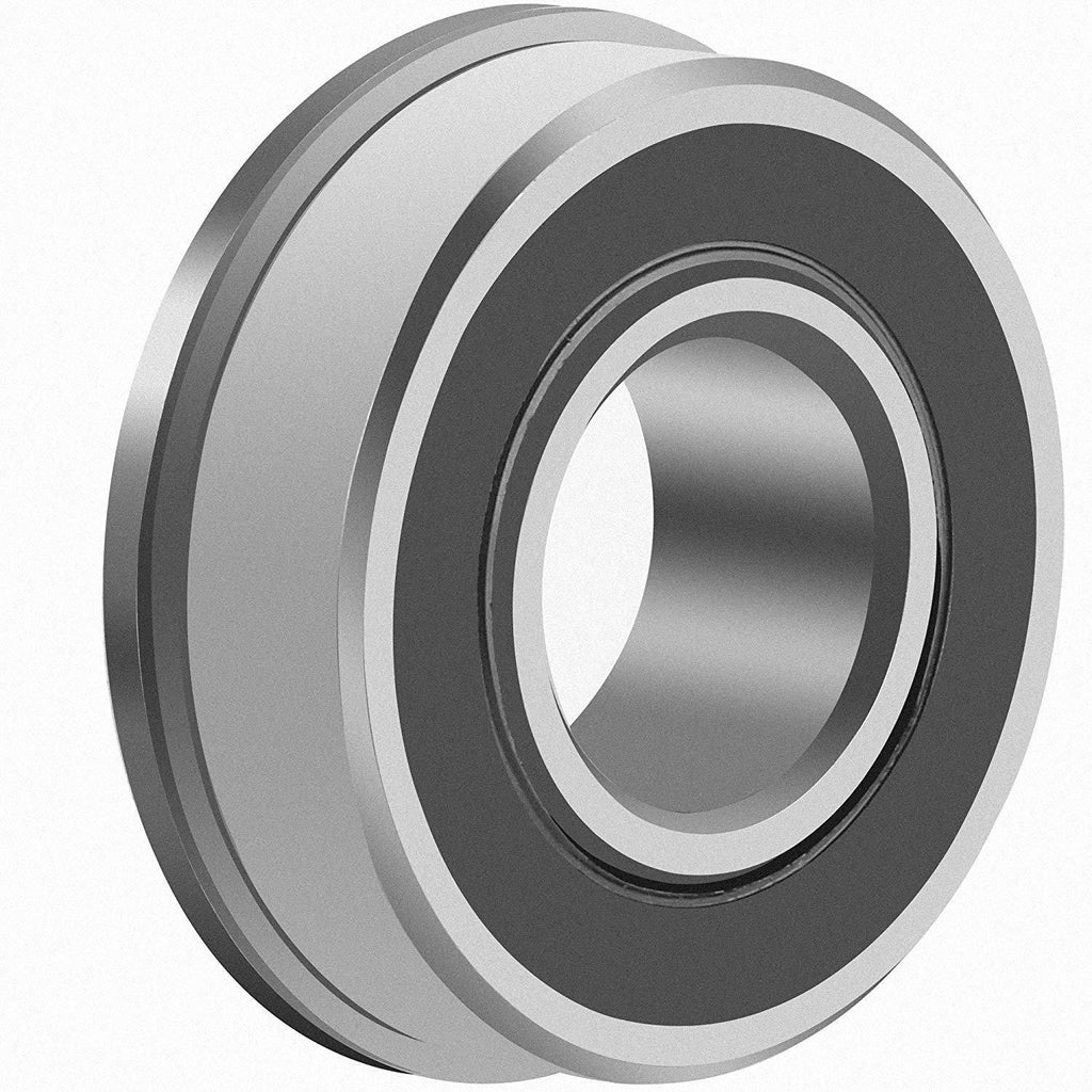 XiKe 4 Pack Flanged Ball Bearing ID 5/8" x OD 1-3/8", Lawn Mower, Wheelbarrows, Carts & Hand Trucks Wheel Hub for Suitable, Replacement for Snapper, Stens, JD, Snapper, MTD, Marathon & AYP Etc.