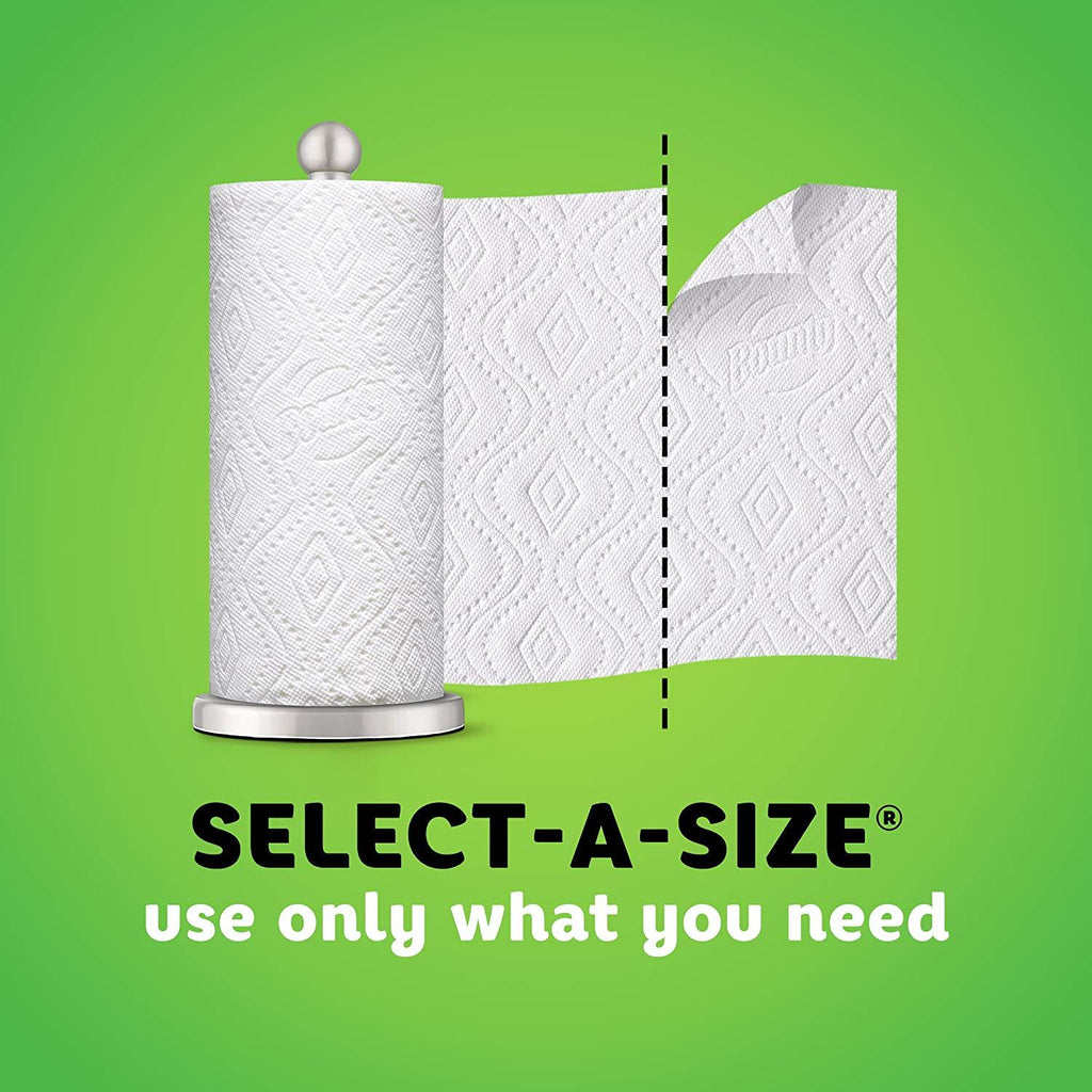 Bounty Select-A-Size Paper Towels, Print, 6 Double Rolls = 12 Regular Rolls (Packaging May Vary)