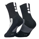 DISILE Elite Basketball Socks, Cushioned Dri-Fit Athletic Crew Socks - Thick Sports Socks For Men & Women