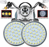 Motorcycle LED Light 2" 50mm Bullet Style LED Turn Signals Pannel For Motor bike Sporter Softail Touring (1157 base-1)