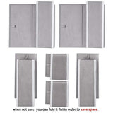 Homyfort Foldable Cloth Storage Box Closet Dresser Drawer Organizer Cube Basket Bins Containers Divider with Drawers for Underwear, Bras, Socks, Ties, Scarves, Set of 6, Grey