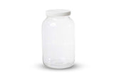 1 Gallon Glass Kombucha Jar - Home Brewing and Fermenting Kit with Cheesecloth Filter, Rubber Band and Plastic Lid - By Kitchentoolz