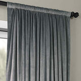 Half Price Drapes VPCH-VET1211-84 Signature Doublewide Blackout Velvet Curtain, Amber Gold, 100 X 84