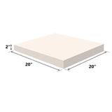 Upholstery Visco Memory Foam Square Sheet- 3.5 lb High Density 2