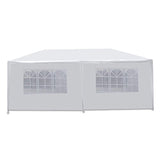 Smartxchoices 10' x 20' Outdoor White Waterproof Gazebo Canopy Tent with 6 Removable Sidewalls and Windows Heavy Duty Tent for Party Wedding Events Beach BBQ (10' x 20' with 6 Sidewalls)