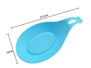 MarcosWJH Kitchen Silicone Spoon Rest, Silicone Spoon Holders,Set of 4(Colorful, Small Size)