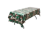 Pack of 6 Camouflage Plastic Tablecover Camo Tablecloth - 54