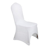 VEVOR White Polyester Spandex Banquet Dining Party Wedding Chair Covers (100 pc)