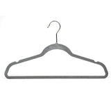 Raymond Waites Ultra-Thin Non-Slip Velvet Clothing Hangers, Flocked & Durable, Closet Space Saving, for Garments, Suits, Dresses, Pants, Shirts, Coats, 25 Pack (Grey)