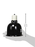 Zoo Med Mini Deep Dome Lamp Fixture with 5.5-Inch Dome, Black