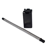 Reusable Straws, Collapsible Folding Drinking Straw, Portable Long Metal Straw with Silicone Tips. Foldable Tumbler Straw can be bent and curved by Kids. The final straw to travel with carry case
