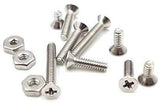 HVAZI #2-56 UNC Stainless Steel Phillips Flat Head Machine Screws Nuts Assortment Kit