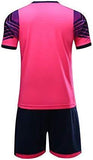 PAIRFORMANCE Boys' Soccer Jerseys Sports Team Training Uniform Age 4-12 Boys-Girls Youth Shirts and Shorts Set Indoor Soccer