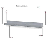 Wallniture Denver Wall Mounted Floating Shelves for Nursery Decor - Kid’s Room Bookshelf Display - Picture Ledge 17 Inch Set of 4 (White)