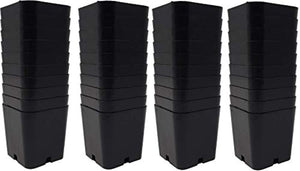 100-2 Inch Grower Pots with Drainage Holes, Planter Tags Great for Indoor Gardening, Seedlings, Starter Plants, Succulents, Herbs, Vegetables, Saplings, Propagation by Seven River Gardens