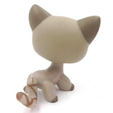 Littlest pet shop Pale Grey Short hair Kitty Cat LPS mini Action Figures