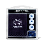 Team Golf NCAA Gift Set Embroidered Golf Towel, 3 Golf Balls, and 14 Golf Tees 2-3/4" Regulation, Tri-Fold Towel 16" x 22" & 100% Cotton