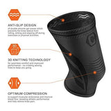 CAMBIVO 2 Pack Knee Brace, Knee Compression Sleeve Support for Running, Arthritis, ACL, Meniscus Tear, Sports, Joint Pain Relief and Injury Recovery