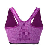 Women's Zip Front Sports Bra Wireless Post-Surgery Bra Active Yoga Sports Bras