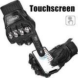 ILM Alloy Steel Bicycle Motorcycle Motorbike Powersports Racing Touchscreen Gloves (M, BLUE)