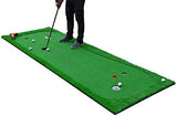 77tech Golf Putting Green System Professional Practice Large Indoor/Outdoor Challenging Putter Made of Waterproof Rubber Base Golf Training Mat Aid Equipment