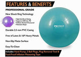 PRO MAX Exercise Ball by SmarterLife - Professional Grade Yoga Ball for Balance, Stability, Fitness, Pilates, Birthing, Therapy, Office Ball Chair, Classroom Flexible Seating