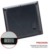 Smart Weigh Professional USPS Postal Scale with Tempered Glass Platform, Multiple Weighing Modes and Tare Function, Silver Shipping Scale, Platform Scale, 11lb/ 5kg