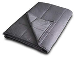 DensityComfort Premium Adult Weighted Blanket | 20 lbs Full Size 48x72 | 100% Certified Oeko-TEX Cotton | Grey Heavy Throw Blanket with Glass Beads