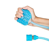 Bennies World Pet Shower Tool - Bath Sprayer and Scrubber for Dogs Cats Horses - Adjustable