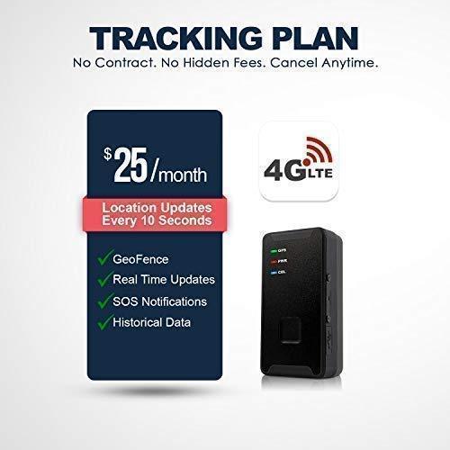 PRIMETRACKING Personal GPS Tracker - Mini, Portable, Track in Real Time - 4G LTE - with SOS Button - Locator Tracking Device - for Seniors, Kids, Cars, Vehicle, Bicycles, Spy Tracking, Travel