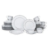 Mikasa 5224199 Platinum Crown 40-Piece Dinnerware Set, Service for 8