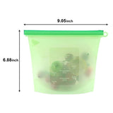 Reusable Food Preservation Bags SiFree Silicone Storage Container Applicable with Refrigerator, Microwave Oven, Toaster Safe Airtight Seal Cooking Bag - 4 PCS