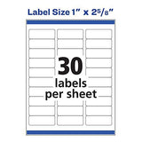 Avery Mailing Address Labels, Laser & Inkjet Printers, 300 Labels, 1 x 2-5/8, Permanent Adhesive (18160), White Pack of 4
