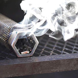 LizzQ 12 inch BBQ & Pellet Smoker Tube - for any Grill or Smoker, Hot or Cold Smoking - Easy, safety and tasty smoking - Hexagon shape - Stainless steel