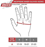 RDX Boxing Hand Wraps Inner Gloves for Punching - Neoprene Padded Fist Protection Bandages Under Mitts with Quick Long Wrist Support - Great for MMA, Muay Thai, Kickboxing & Martial Arts Training