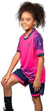 PAIRFORMANCE Boys' Soccer Jerseys Sports Team Training Uniform Age 4-12 Boys-Girls Youth Shirts and Shorts Set Indoor Soccer