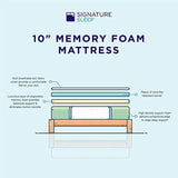 Signature Sleep 6005349 10" Memory Foam Mattress, Full