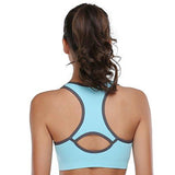 BAOMOSI Women's Seamless Racerback Sports Bra High Impact Support Yoga Gym Workout Fitness