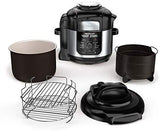 Ninja Foodi 7-in-1 Programmable Pressure Fryer, Slow Multi Cooker with TenderCrisp Technology, 5 Pot, 3-qt. Air Fry Basket (OP101), 5-Quart, Black/Gray