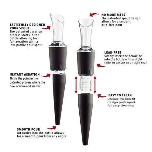 TenTen Labs Infusion Wine Aerator 2-PACK - Wine Pourer - Patented Variable Aeration Technology