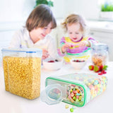 Cereal Container,MCIRCO Food Storage Containers,Airtight Flour Containers Keeper (16.9 Cup 135.2oz) Set of 4