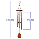 UpBlend Outdoors Large Wind Chime - The Classic Havasu is 38” Total Length - Hand-Tuned and Beautiful as a Gift or for Your Patio, Garden, and Outdoor Home décor